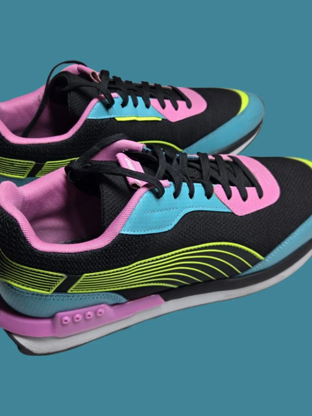 Size 12 - PUMA City Rider Puma Black/Porcelain/Opera Mauve/Yellow Alert